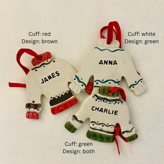 Personalised Christmas Sweater Name Tags (Made to Order)