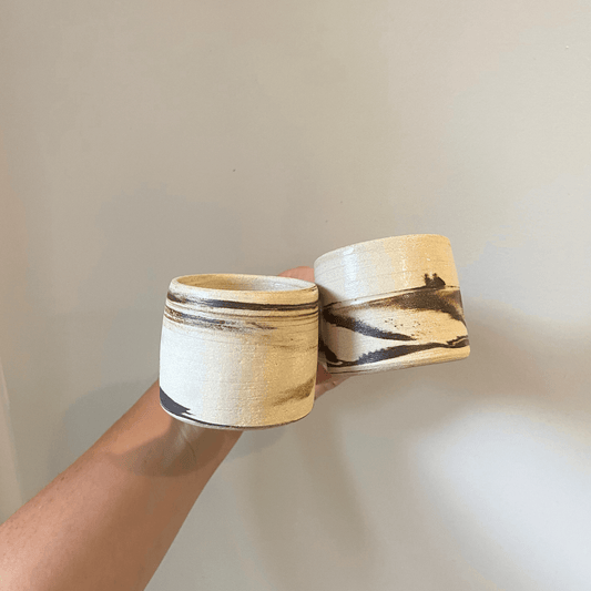 Marble Espresso Cup with Handle