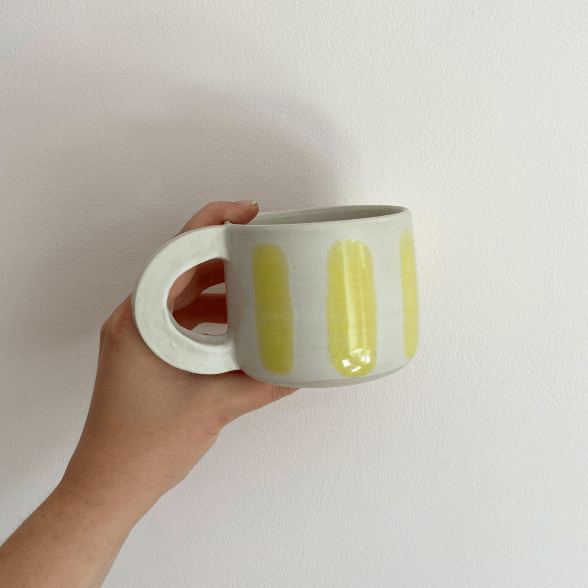 Striped Mugs with Handles - SMSN Ceramics