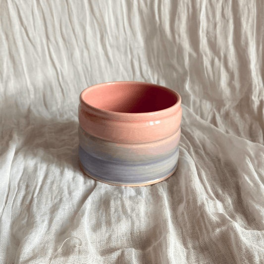 Pink & Purple Ombré Ceramic Tumbler