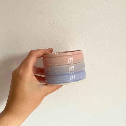 Pink & Purple Ombré Ceramic Tumbler