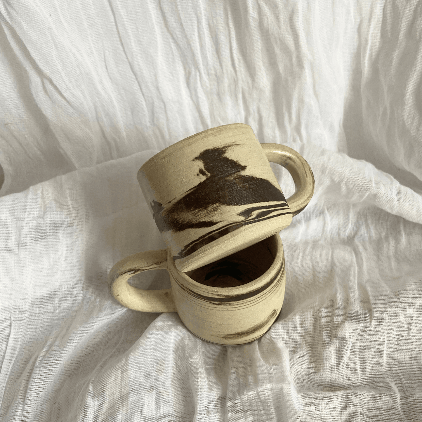 Marble Espresso Cup with Handle
