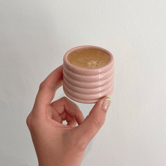 Pink Bubble Espresso Cups - SMSN Ceramics