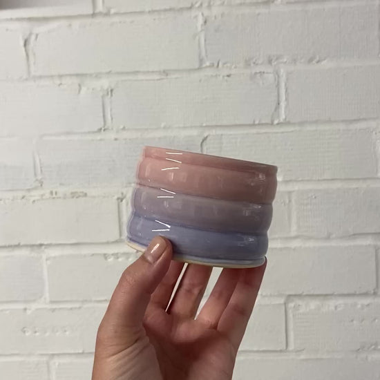 Pink and Purple Glaze Bubble Cup
