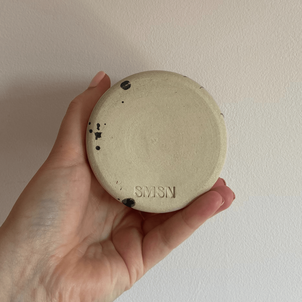 Second White and Black Splatter Tumbler | SPT - SMSN Ceramics