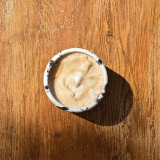 White and Black Splatter Coffee Tumbler - SMSN Ceramics